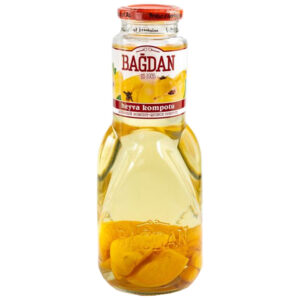 Компот BAGDAN персиковый 1л стекло