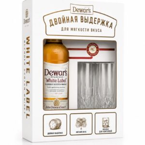 Виски Dewars White Label+Glass 0,7л Новый