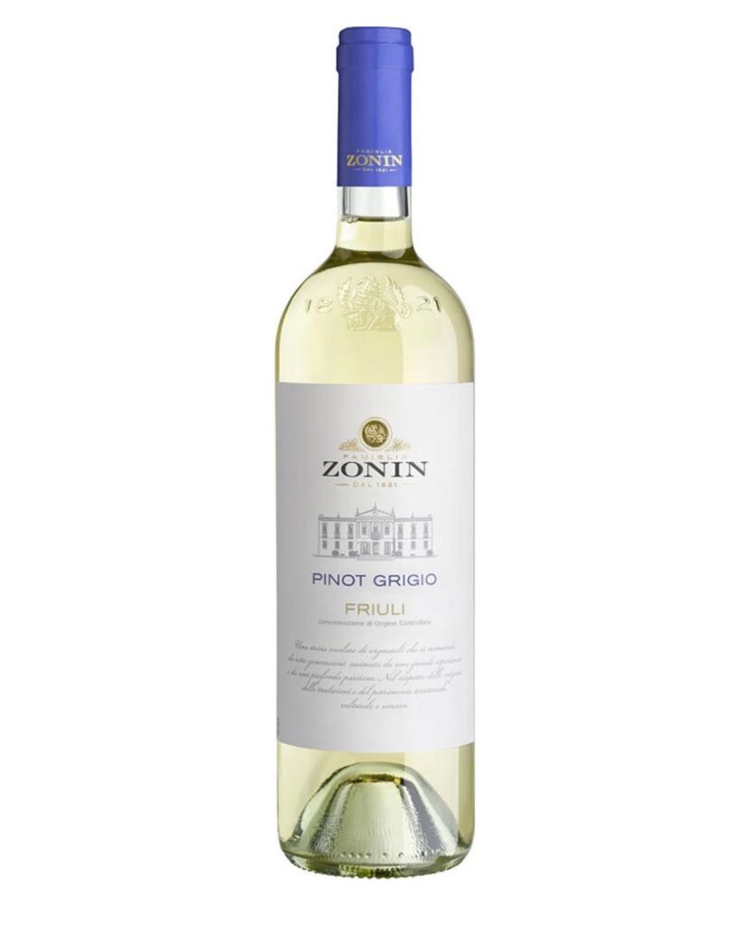 Вино Zonin Pinot Grigio Friuli DOC бел сух 0,75