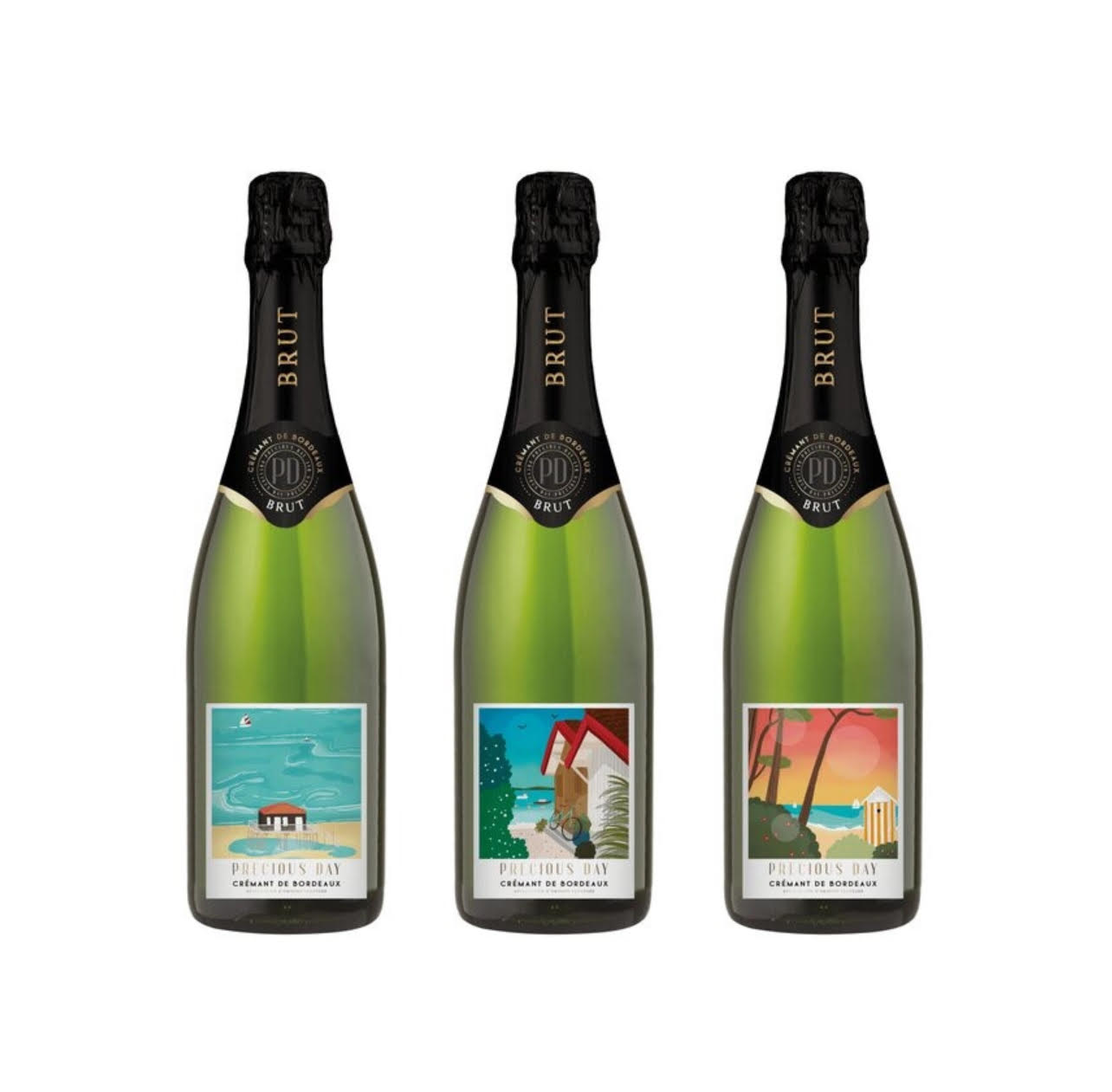 Вино Precious day Cremant de Bordeaux Brut игр.бел/сух.0,75л