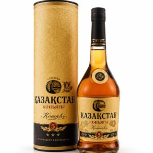 Казахстан в тубусе коньяк 0,75