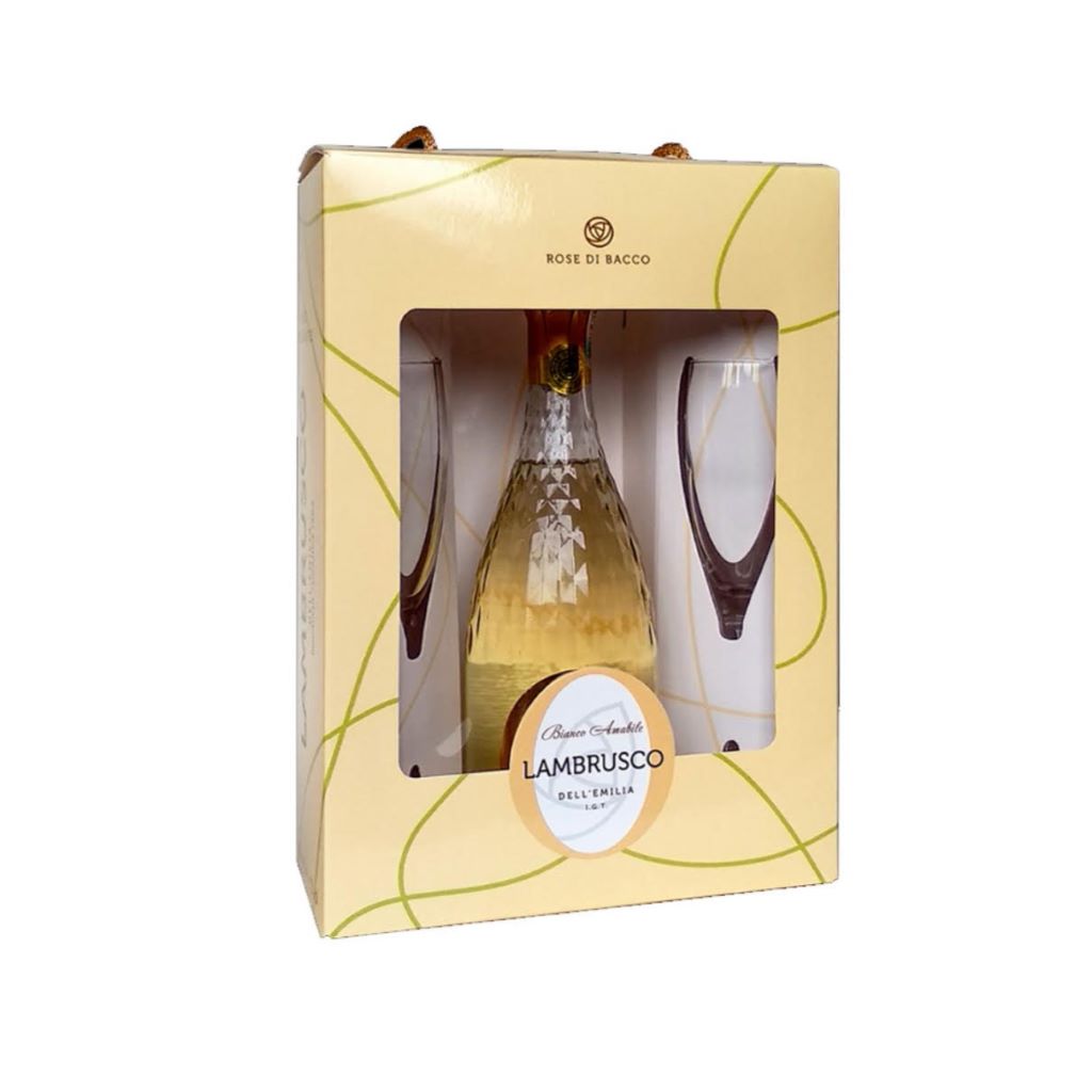 Вино Lambrusco Rose DI Bacco Bianco бел.п/сл (GB+2gl) 0.75