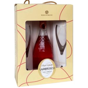 Вино Lambrusco Rose DI Bacco Rosato роз.п/сл (GB+2gl) 0.75