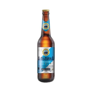 Пиво светлое фильт.пастеризованное Альпина классическое LAGER 0.45