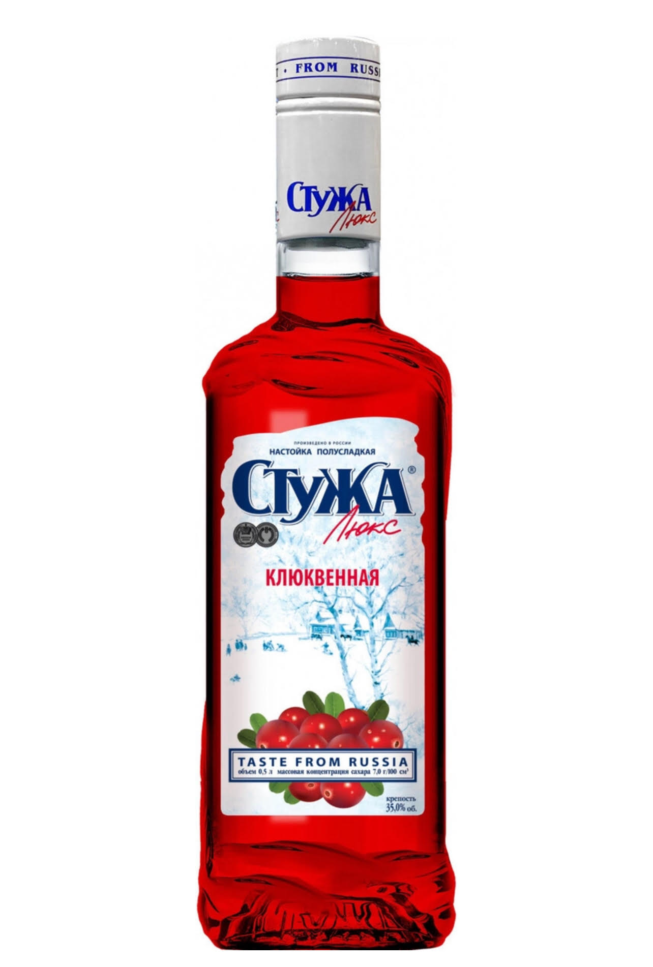 Настойка СТУЖА ЛЮКС КЛЮКВЕННАЯ пол/сл.0,5л