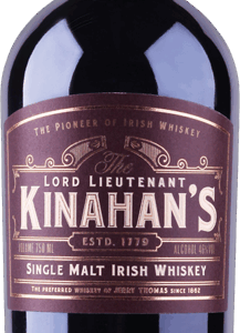 KINAHANS SINGLE MALT 10 YEAR OLD IRISH WHISKEY 46% ABV 0,7