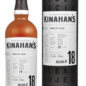 KINAHANS SPECIAL RELEASE PROJECT IRISH WHISKEY No.18 Merlot 57.62% ABV 0,7