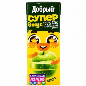 Добрый Сок яблочный, обогащенный витаминным комплексом "Active kid" 0,2л. (730507)