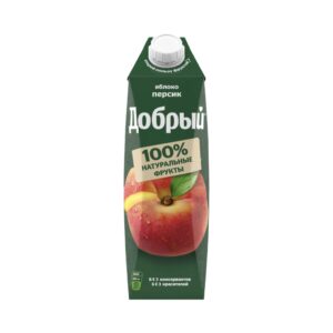 Добрый Напиток сокосодержащий яблочно-персиковый 35% ДП 1л. (2448301)