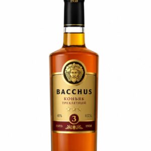 Bacchus коньяк трехлетний *** 0,375