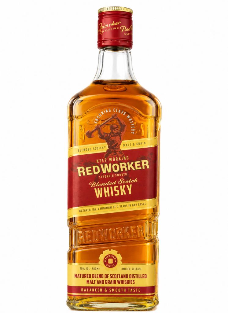 Виски REDWORKER купажированный 0.5