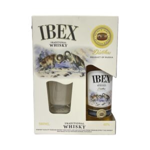 Виски Российский купажированный "Ibex" (Айбекс) 0,5 (подар. набор)