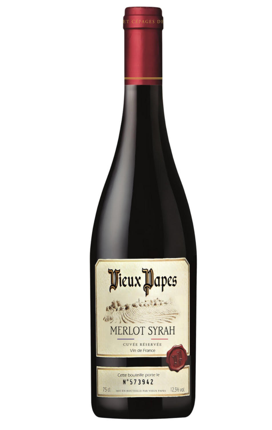 Вино Vieux Papes Cerage Merlot Syrah кр.сух 0.75