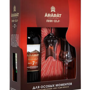 Коньяк Арарат Ани 7YO+2 glasses 0.7