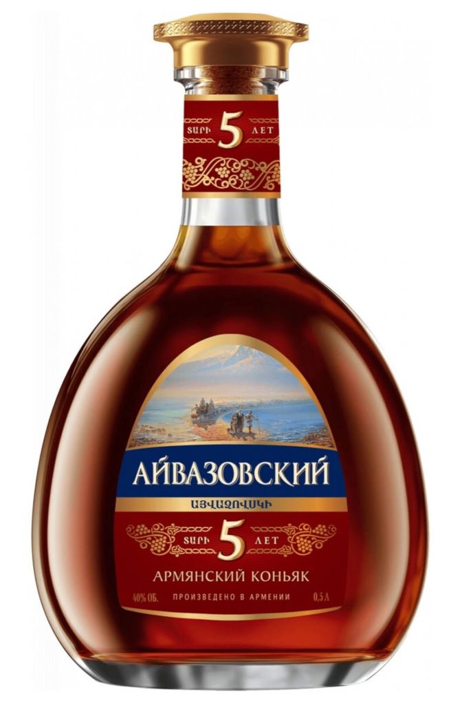 АЙВАЗОВСКИЙ АРМЯНСКИЙ КОНЬЯК 5* 0,5