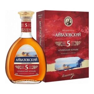 АЙВАЗОВСКИЙ АРМЯНСКИЙ КОНЬЯК 5* 0,5 в подарочной упаковке