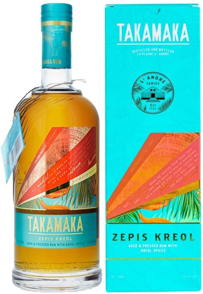 Ром Takamaka Zepis Kreol Rum 43% in Box (0.7L)