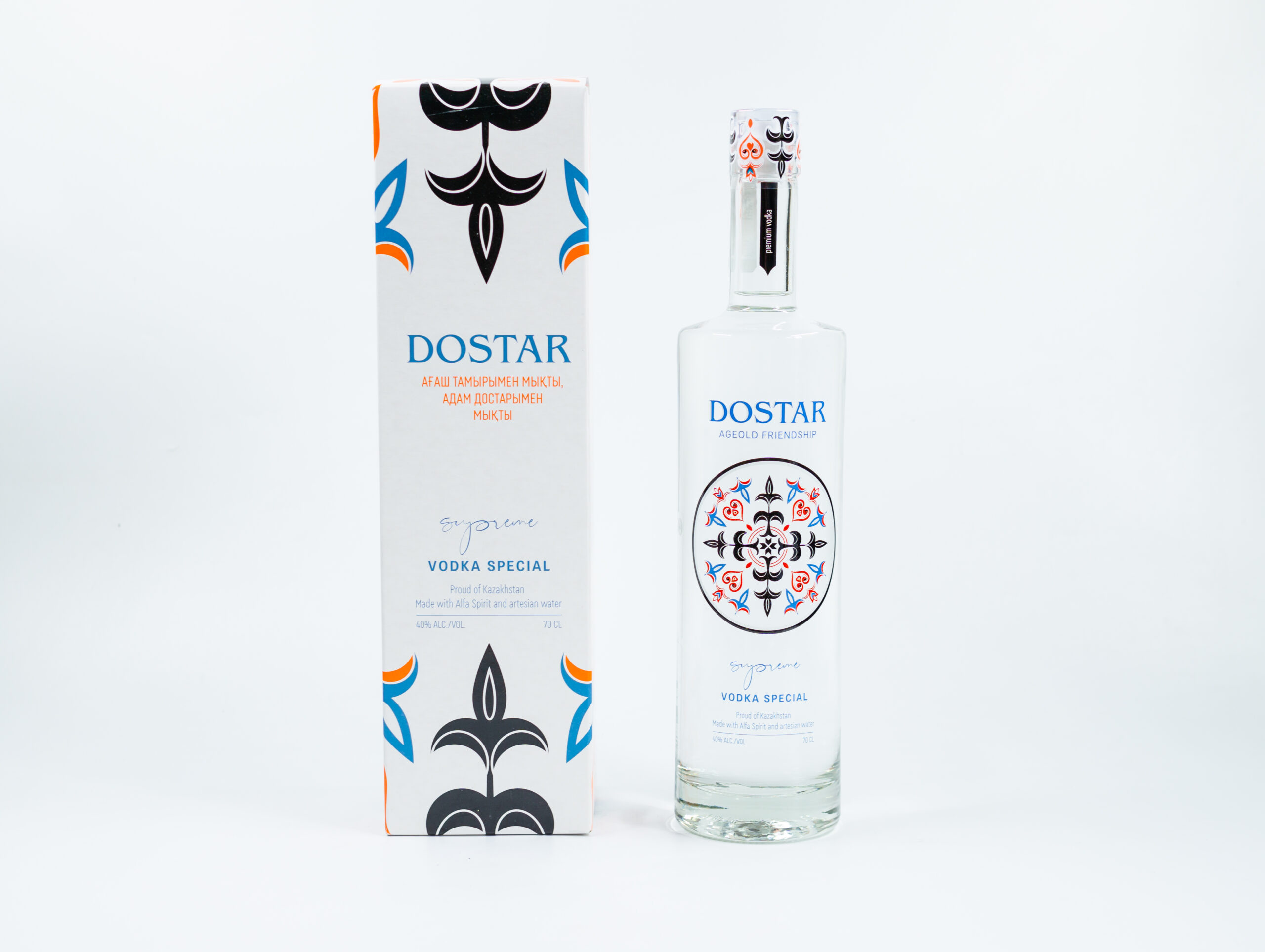 Водка Dostar Supreme 40% in Box (0.7L)