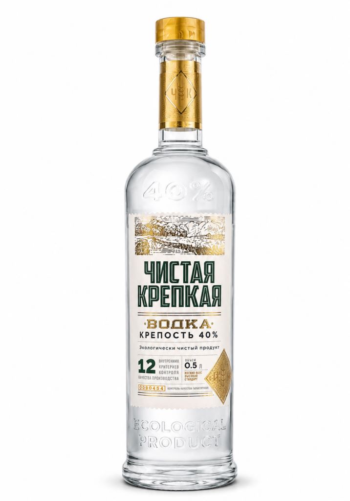 Водка Чистая Крепкая 40% (0,5L)