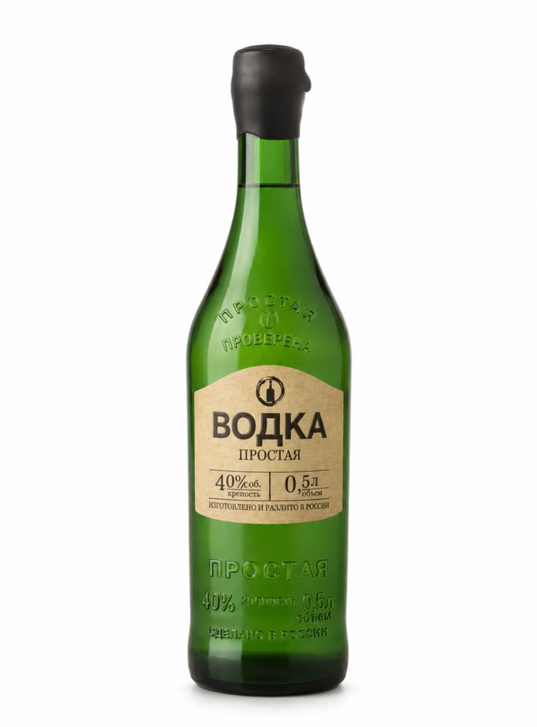 Водка Простая 40% (0,5L)