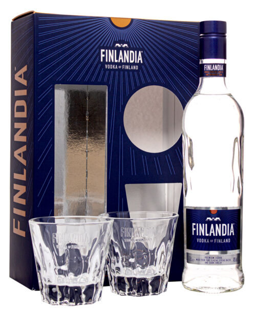 Водка Finlandia 40%+ 2 Glass (0.7L)