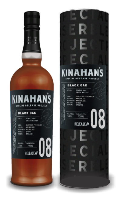 Виски Kinahan's № 08 Black OAK 50% in Tube (0,7L)