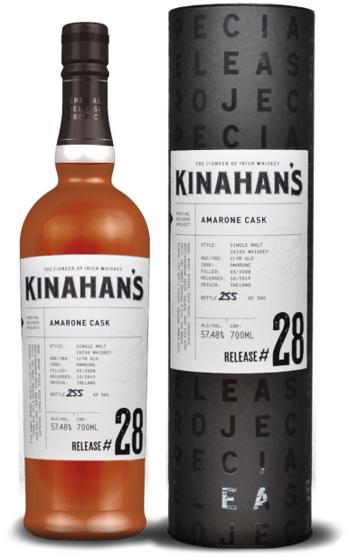 Виски Kinahan's № 28 Amarone Cask 53% in Tube (0,7L)