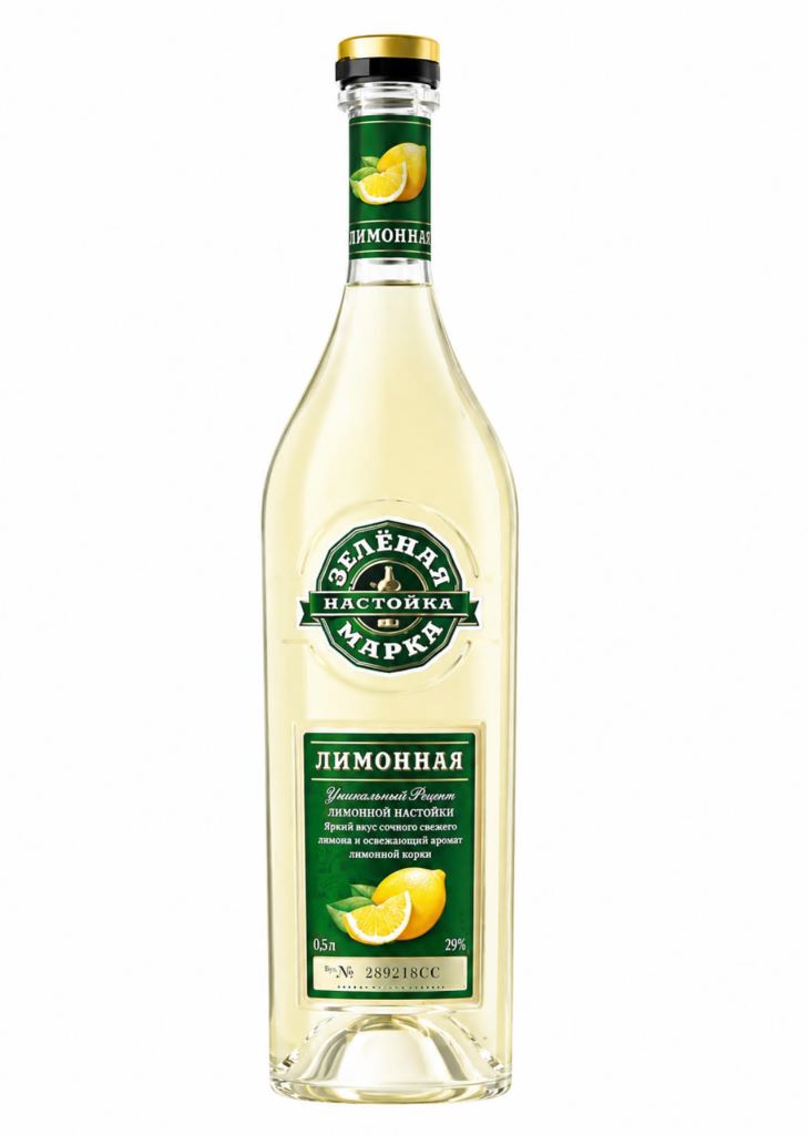 Настойка Зеленая Марка Лимонная 29% (0,5L)