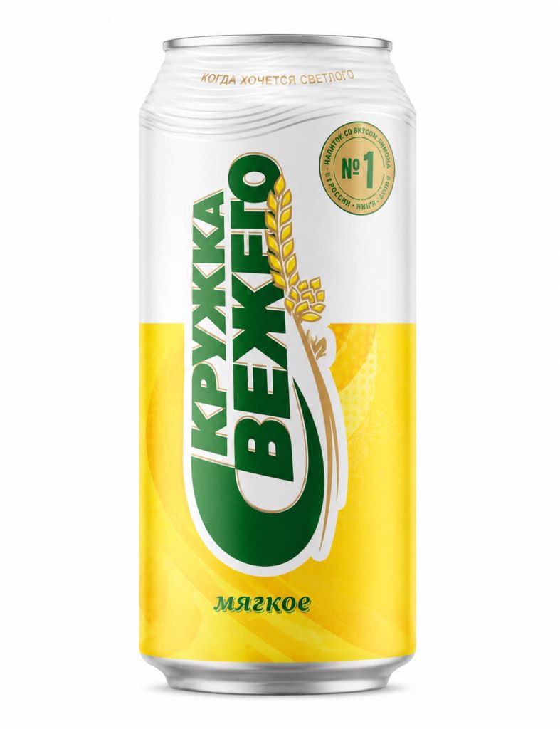 Пиво Кружка Свежего Мягкое 4% (0,9L)