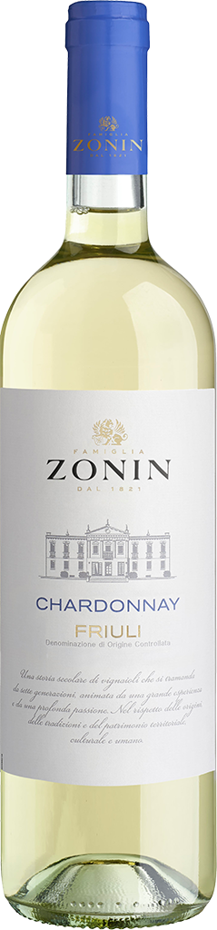 Вино Zonin Chardonnay Friuli DOC 12.5% (0.75L)