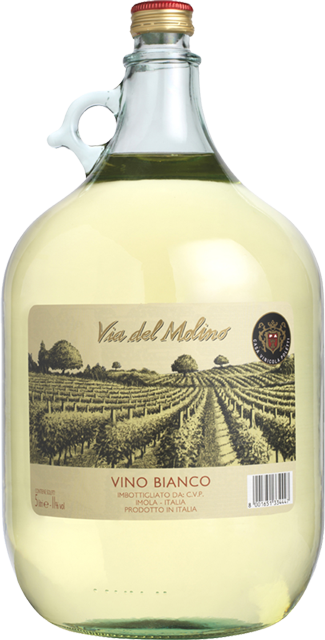 Вино Via del Molino White Semi-Sweet, 10% (5L)