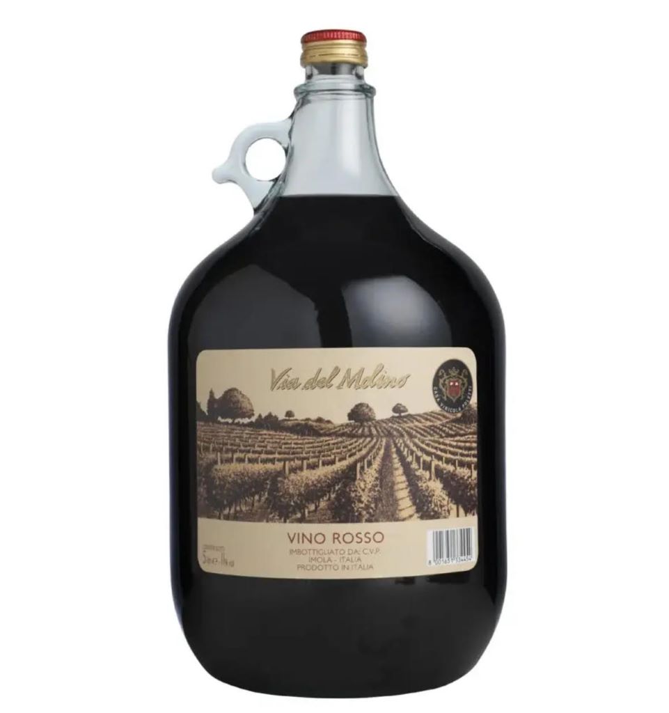 Вино Via del Molino Red Semi-Sweet 10% (5L)