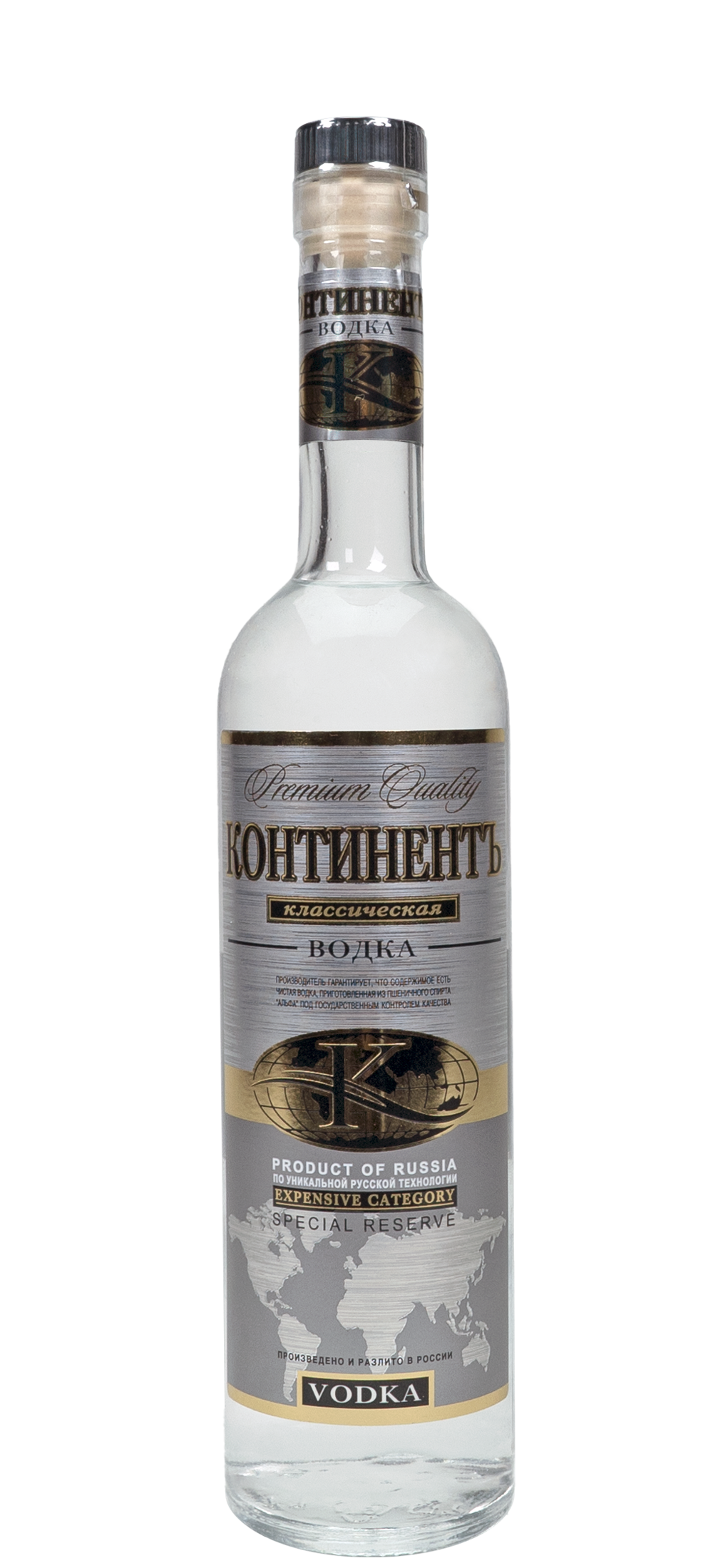 Водка Континенть Классическая 40% (0,5L)