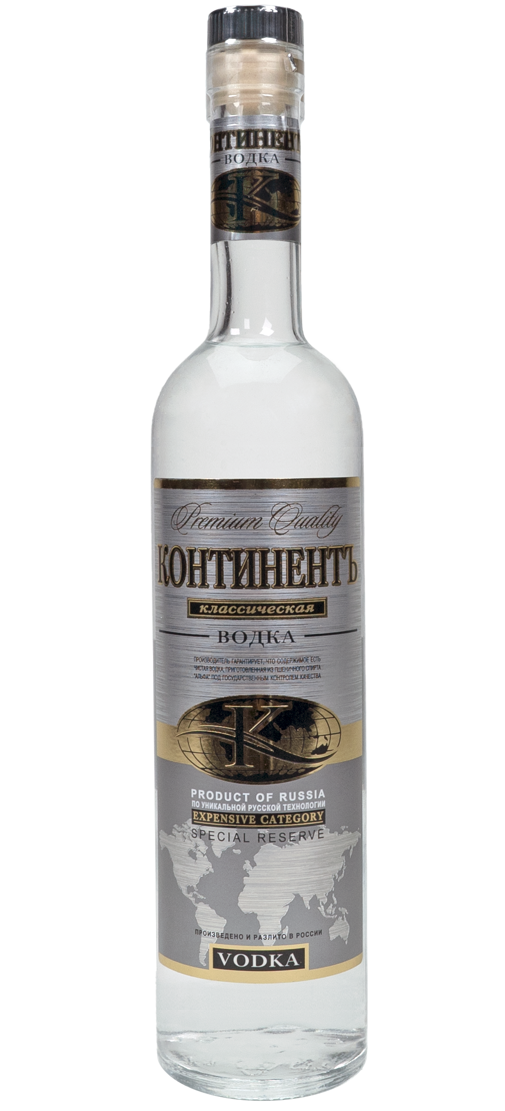 Водка Континенть Классическая 40% (0,7L)