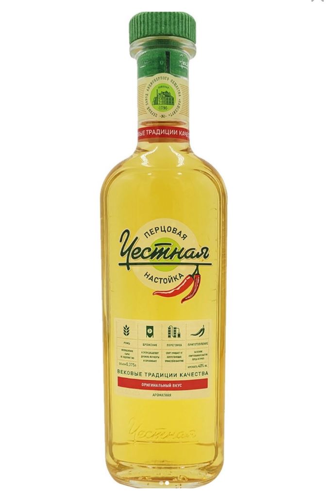 Настойка Честная Перцовая 40% (0,5L)