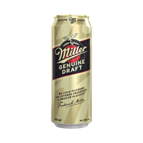 Пиво Miller Genuine Draft 4,4% Can (0,45L)