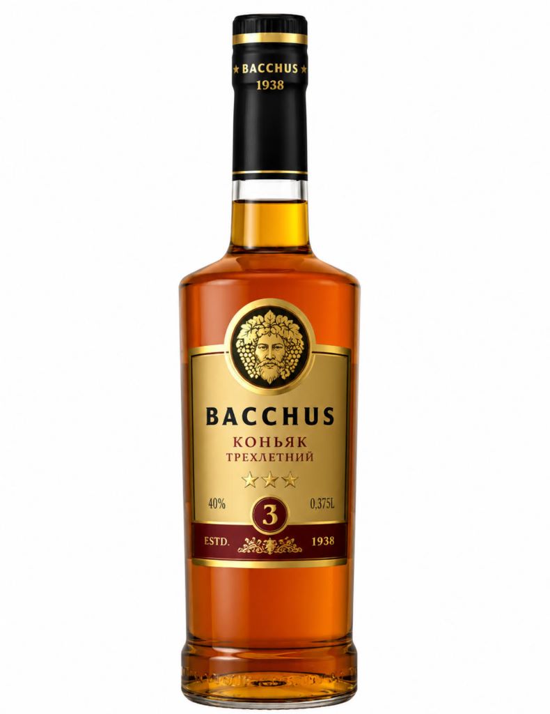 Коньяк Bacchus 3 Y.O. 40% (0,5L)