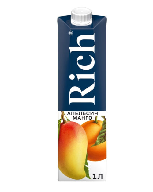 Нектар Rich Манго Апельсин, Tetra Pak (1L)