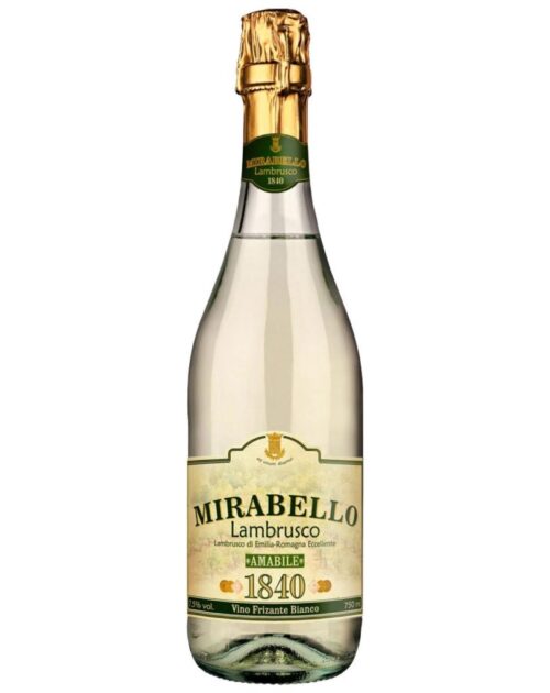 Игристое вино Chiarli 1860, Mirabello Bianco, Lambrusco di Emilia-Romagna IGT, 7.5% (0,75L)