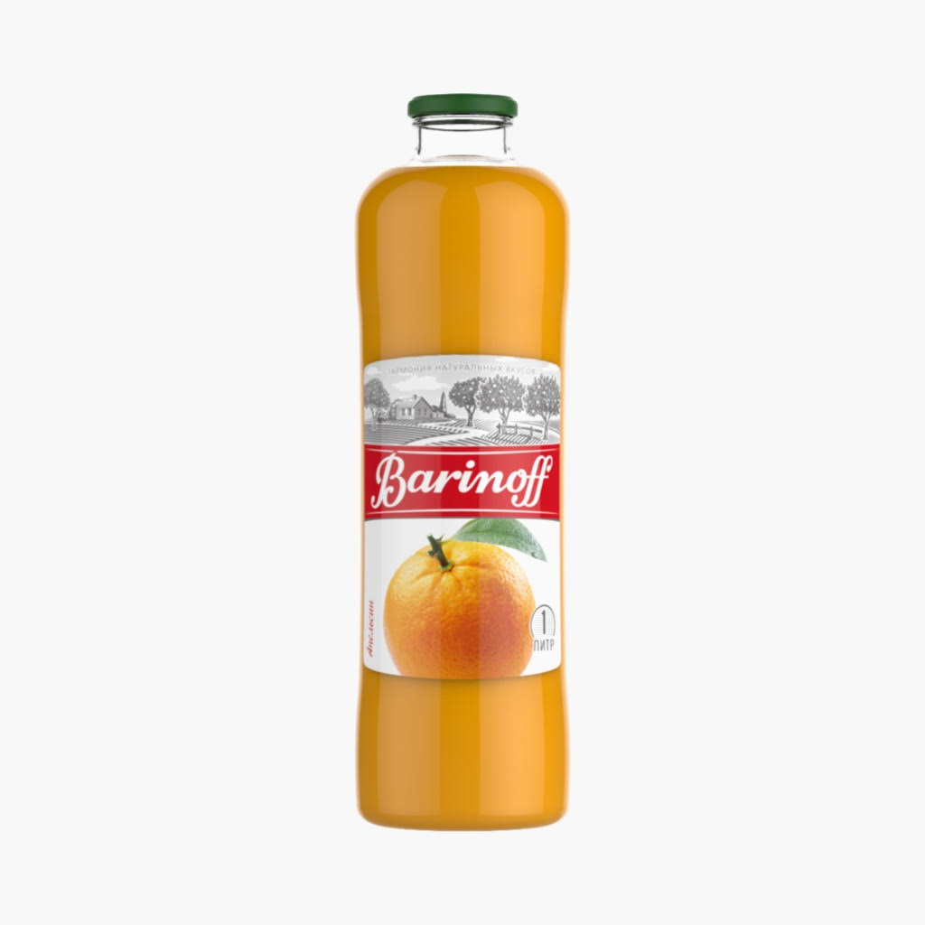 Сок Barinoff Апельсин Glass (1L)