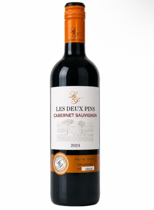 Вино Les Deux Pins Cabernet Sauvignon, IGP Pays d'Oc 13% (0,75L)