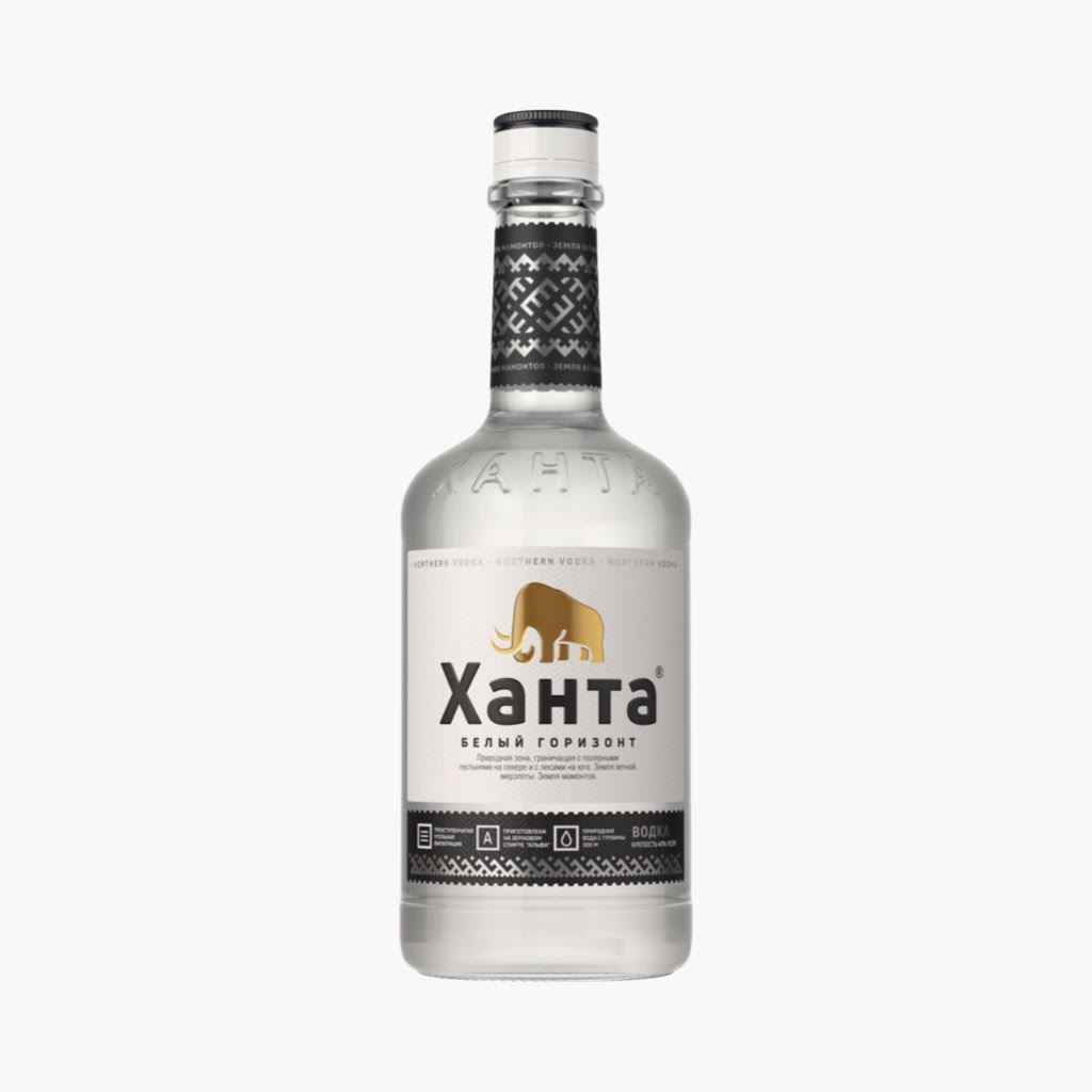 Водка Ханта Белый Горизонт 40% (0,5L)
