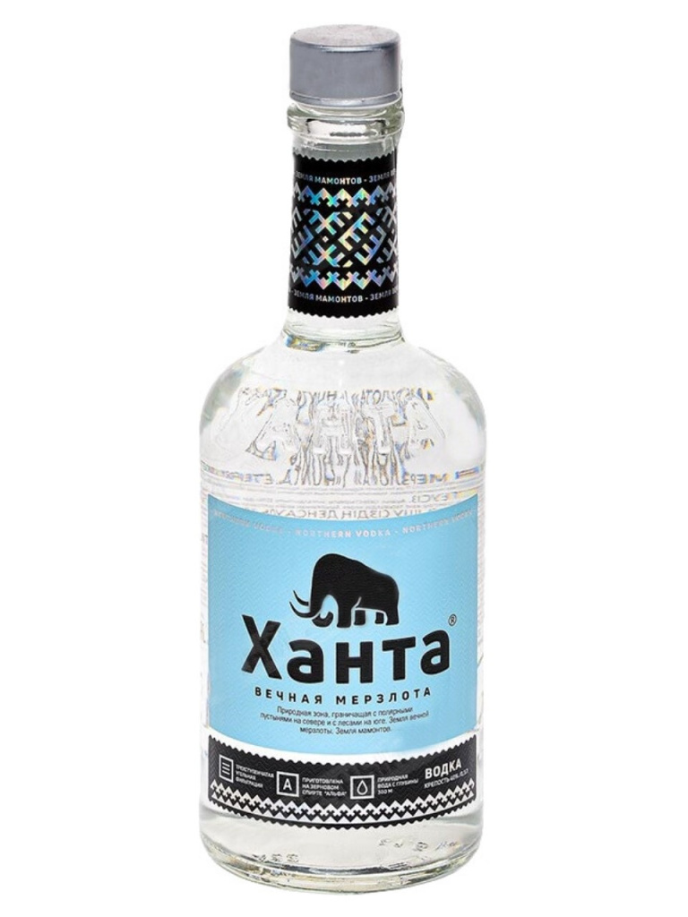 Водка Ханта Вечная Мерзлота 40% (0,5L)