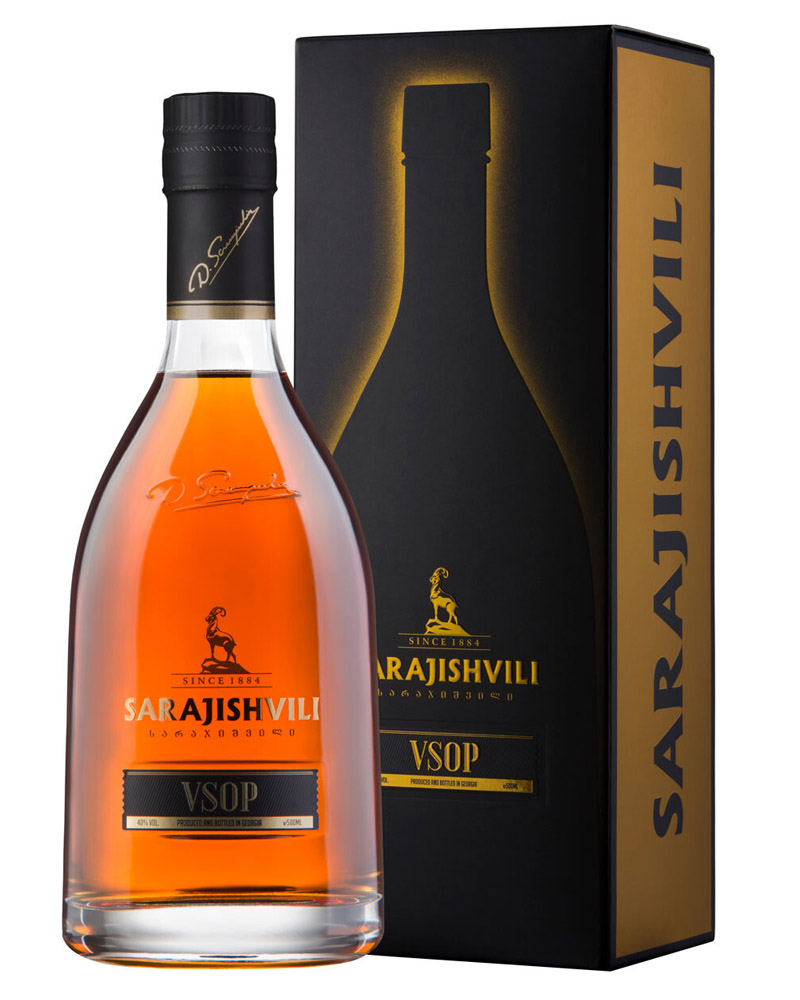 Коньяк Sarajishvili V.S.O.P. 40% in Box (0,5L)