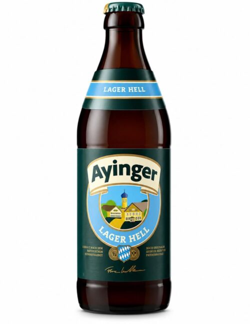 Пиво Ayinger Lager Hell 4.9% (0.5L) Glass