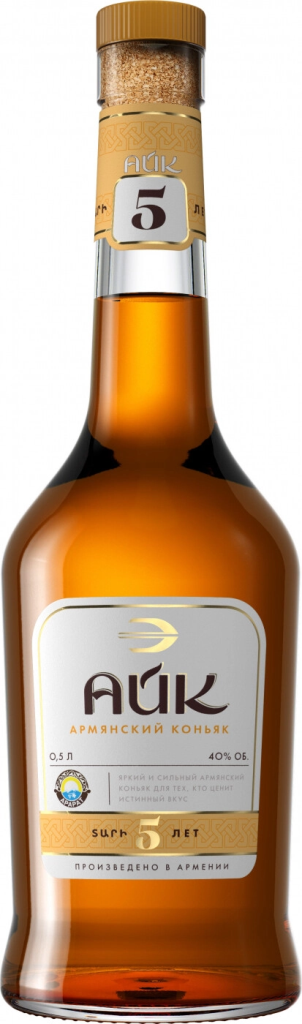 Коньяк АЙК 5YO 40% (0.5L)