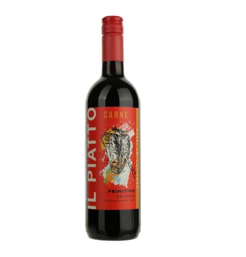 Вино IL Piatto Primitivo, Salento IGT 13% (0.75L)