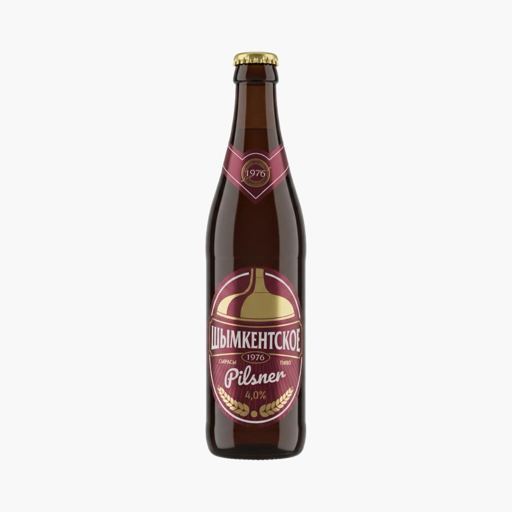 Пиво Шымкентское Жигулевское, 4% (0,45L) Glass