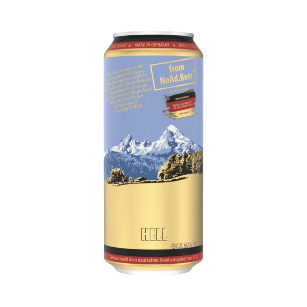 Пиво NoAd.Beer, Hell 4,1% Can (0.5L)