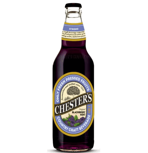 Пивной напиток Chester`s Blackberry-Mint 7% Glass (0,45L)